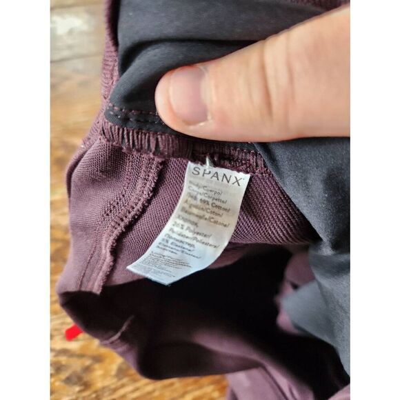 Spanx Jean-ish Ankle Length Leggings Regular in Maroon sz XL - Picture 4 of 5